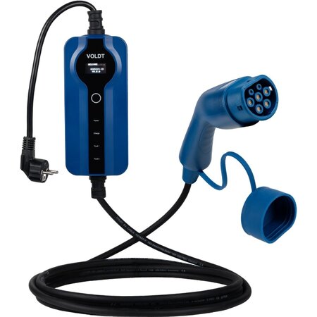 Voldt Mobiele Lader Type 2 - 10 meter - Schuko (230V) - Retour