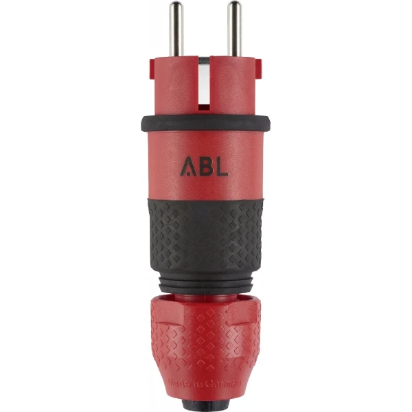 ABL Professional geaarde stekker (100000069) SCHUKO/Frans-Belgisch 16A IP54 rood