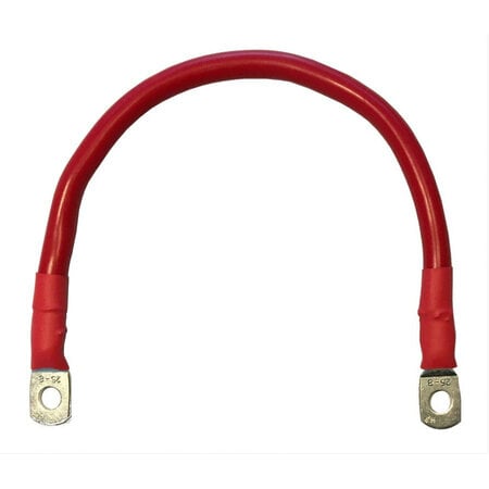 Accukabel verloop 16mm² 30cm M8-M10 Rood