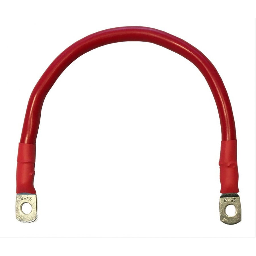 Accukabel verloop 16mm² 30cm M8-M10 Rood