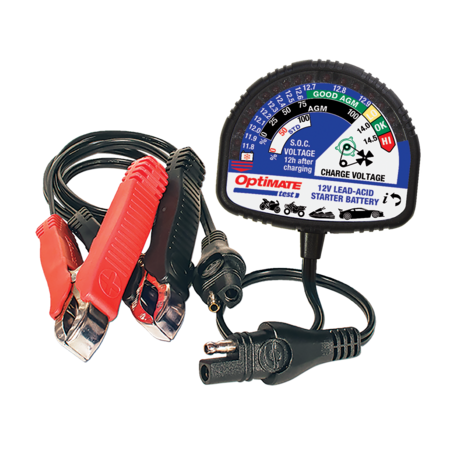 Tecmate Optimate Tester TS130 Accutester voor 12V Loodzuur, AGM en GEL Accu’s