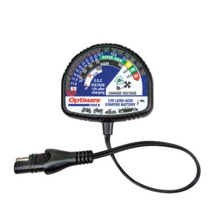 Tecmate Optimate Tester TS130 Accutester voor 12V Loodzuur, AGM en GEL Accu’s