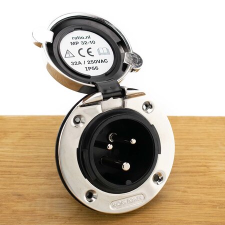 Victron Walstroom invoer/inlet 32A RVS