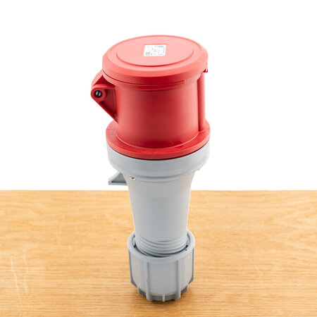 ABL K53S30 CEE koppeling 63A 5-polig 400V IP44 met pilootcontact IEC 60309 rood