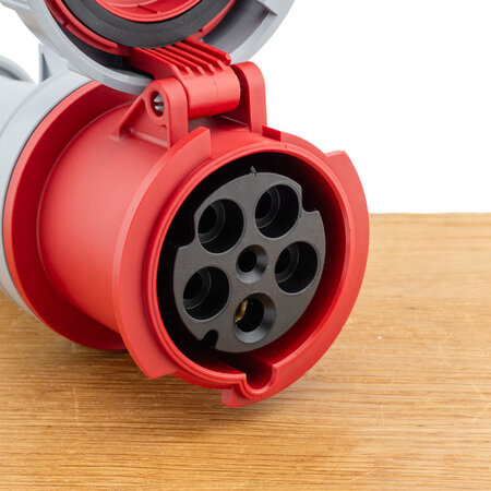 ABL K53S35 CEE koppelcontactstop 63A 5-polig (K53S35) 400V 6h IP67 rood