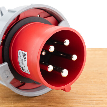 ABL CEE stekker 63A 5-polig (S53S35) 400V 6h IP67 rood HighPower