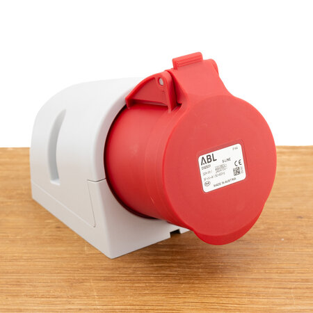ABL CEE wandcontactdoos opbouw 32A 5-polig 400V 6h IP44 rood