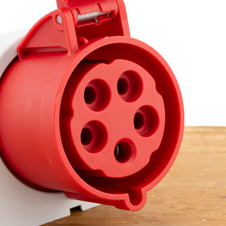 ABL CEE wandcontactdoos opbouw 32A 5-polig 400V 6h IP44 rood