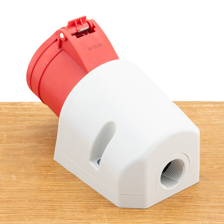 ABL CEE wandcontactdoos opbouw 32A 5-polig 400V 6h IP44 rood