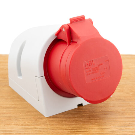 ABL CEE wandcontactdoos opbouw 16A 5-polig (D51S31) 400V 6h IP44 rood