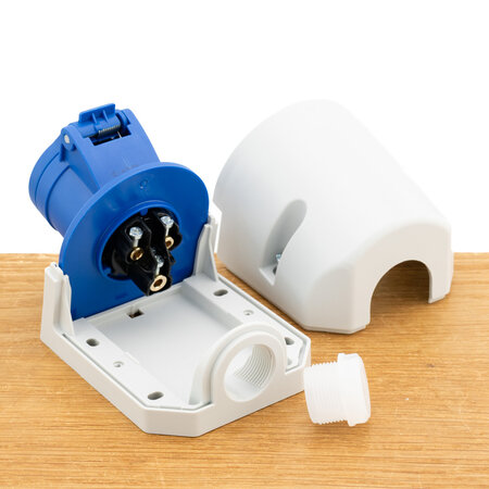 ABL S-Line Wandcontactdoos CEE 3-polig 16A - Vrouwelijk - Blauw