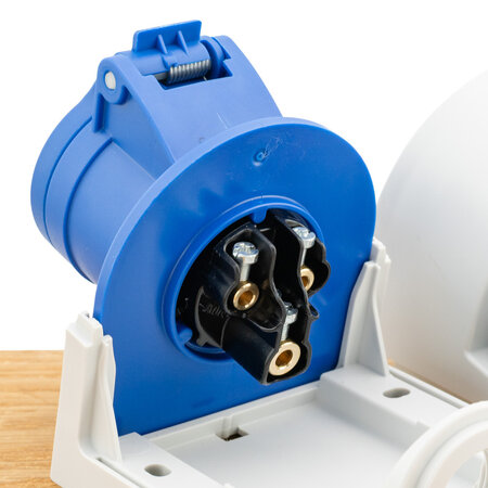 ABL S-Line Wandcontactdoos CEE 3-polig 16A - Vrouwelijk - Blauw
