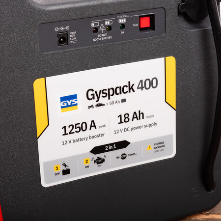 GYS GYSpack 400 - Jumpstarter en 12V voeding
