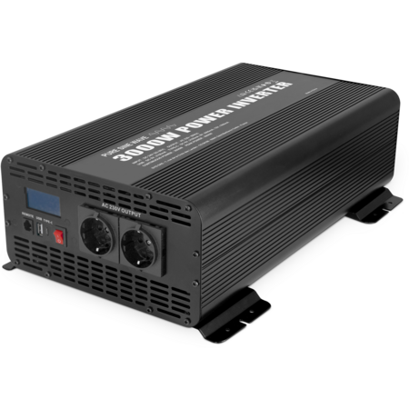 GYS PSW 3000 RC-24 zuivere sinus omvormer 24V naar 230V 3000W met afstandsbediening