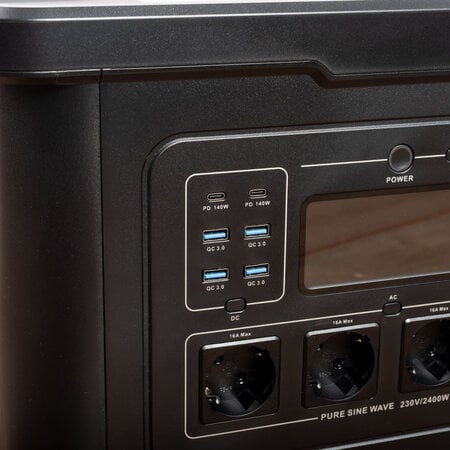 CN Powerstations CN PS-S024 draagbare powerstation 2232Wh 2400W met 230V, USB-C en app