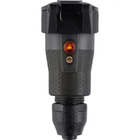 ABL Professional SCHUKO koppeling 16A 250V IP54 met klapdeksel en spanningsindicator