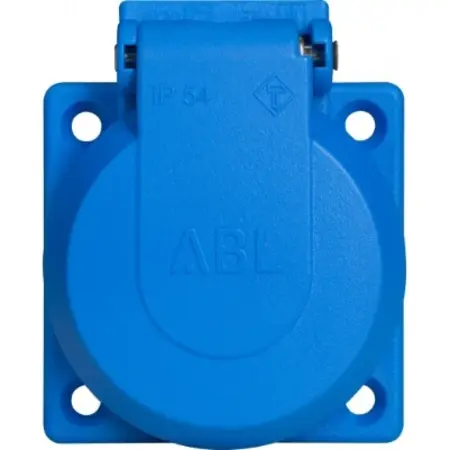 ABL Pro Line SCHUKO wandcontactdoos 50x50mm 16A 250V IP54 blauw