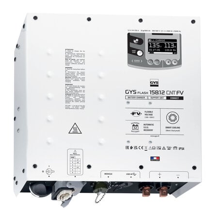 GYS GYSFLASH 158.12 CNT FV 12V 150A acculader en Battery Support Unit