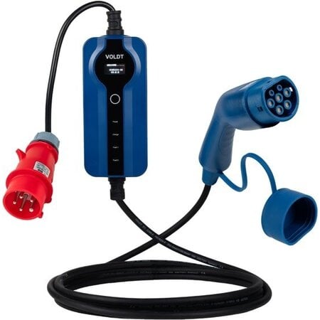 Voldt Mobiele lader type 2 naar CEE - 3 fase 16A - 20 meter