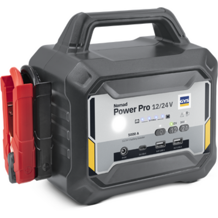 GYS NOMAD POWER PRO 12/24V lithium startbooster 2300A 5000A piek