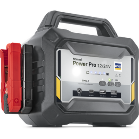 GYS NOMAD POWER PRO 12/24V lithium startbooster 2300A 5000A piek