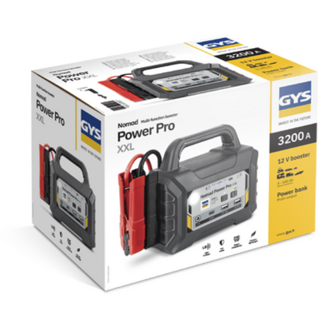 GYS NOMAD POWER PRO XXL 12V lithium startbooster 1500A met 3200A piekstroom