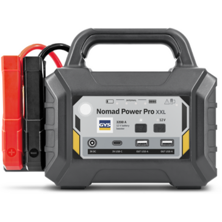 GYS NOMAD POWER PRO XXL 12V lithium startbooster 1500A met 3200A piekstroom