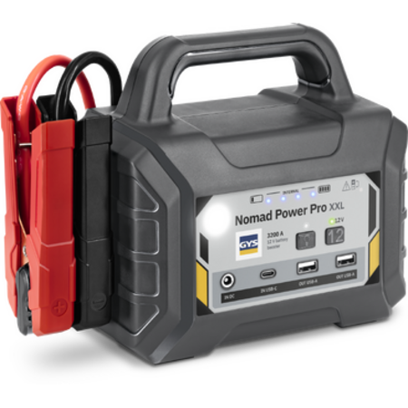 GYS NOMAD POWER PRO XXL 12V lithium startbooster 1500A met 3200A piekstroom