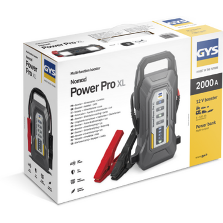 GYS NOMAD POWER PRO XL 12V lithium startbooster 1000A met 2000A piekstroom