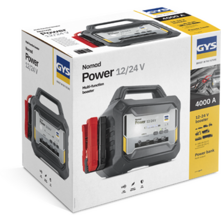 GYS NOMAD POWER 12/24V lithium startbooster 1900A met 4000A piekstroom