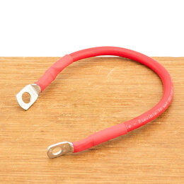 Accukabel verloop 16mm² 30cm M8-M10 Rood