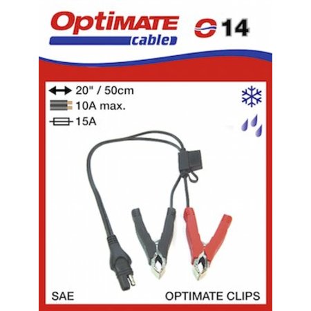Tecmate Optimate Accuklemmen met kabel en stekker SAE O14