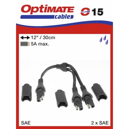 Tecmate Optimate O15 Y-splitter SAE naar 2 keer SAE