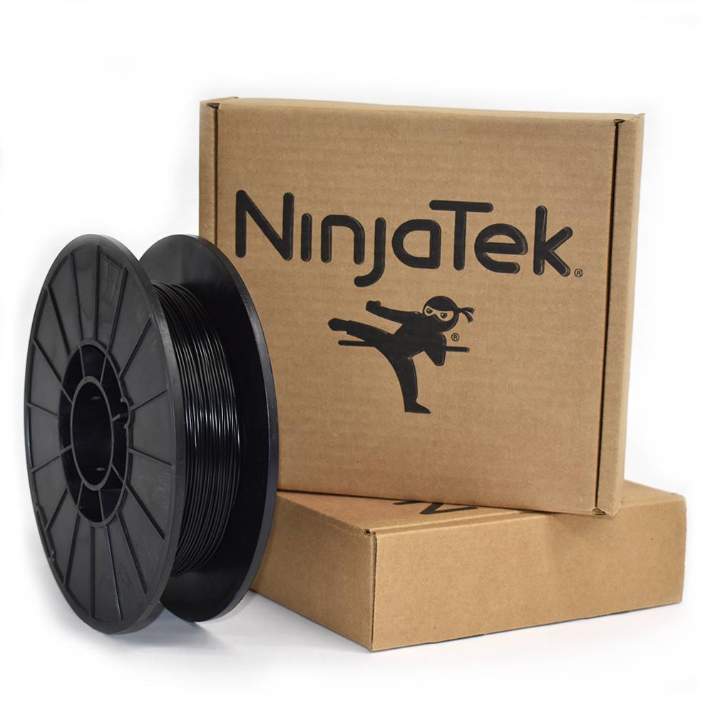 NinjaTek 3 mm NinjaFlex flexible filament, Midnight Black