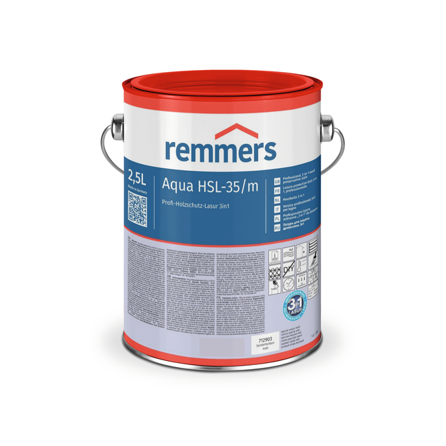 Remmers Aqua HSL-35/m ( Compact-lazuur PU ) Speciale kleuren