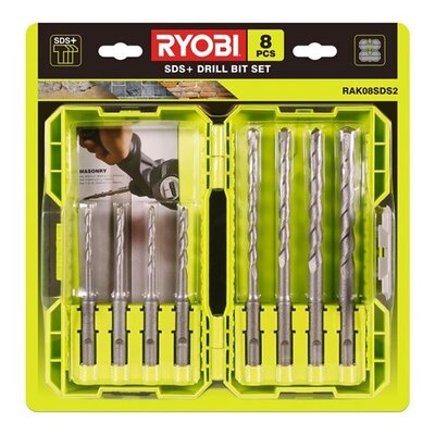 Ryobi 8-delig SDS+ boorset