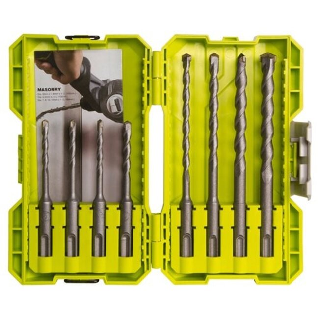 Ryobi 8-delig SDS+ boorset