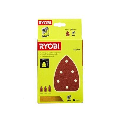 Ryobi 10x Driekhoek Schuurpapier