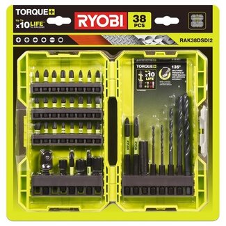 Ryobi 38-delig Boor- en schroefset