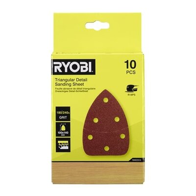 Ryobi Driehoekige Detailschuurvel (10 stuks)