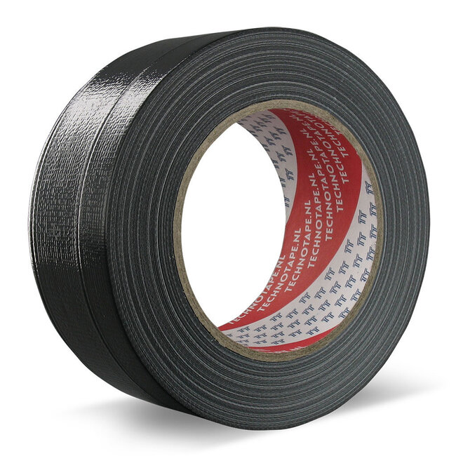 Technotape Ducttape 320 zwart 50mm x 50m