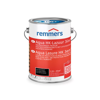 Remmers Aqua HK-Lazuur 3in1 diepzwart