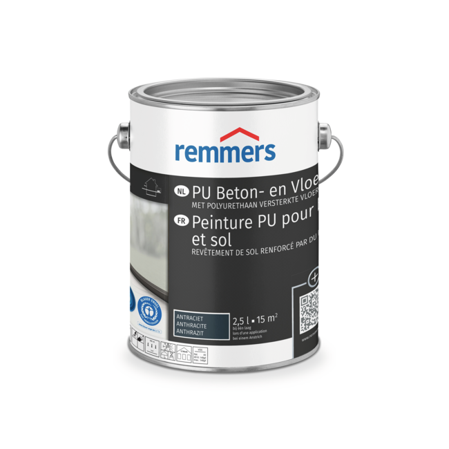 Remmers PU Beton en Vloerverf lichtgrijs ca. RAL7035