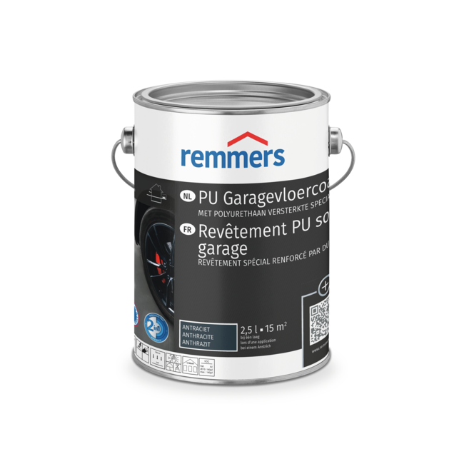 Remmers PU Garagevloercoating lichtgrijs ca. RAL7035