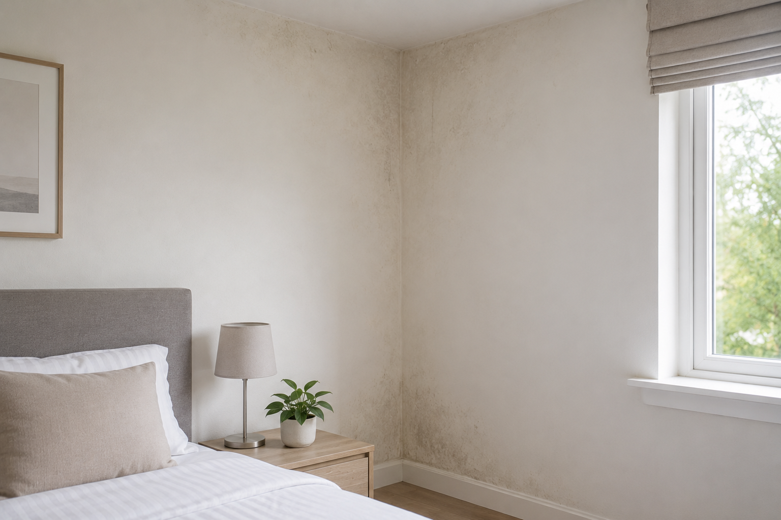 Schimmel in slaapkamer: oorzaken en oplossingen