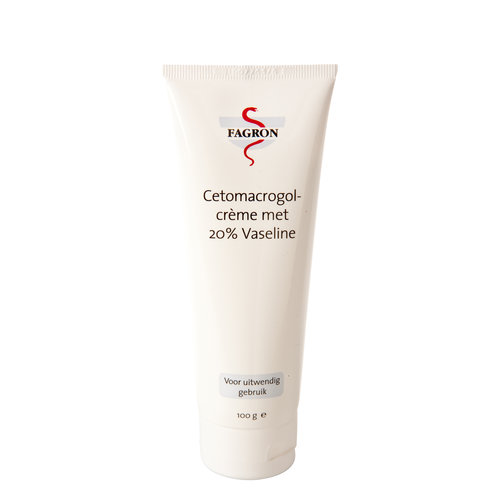 Fagron Fagron Cetomacrogolcrème 20% Vaseline Tube In Doos (100g) Fagron Fagron Cetomacrogolcrème 20% Vaseline Tube In Doos (100g)