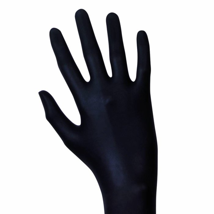 Unigloves Unigloves Black Latex Einweghandschuhe Schwarz