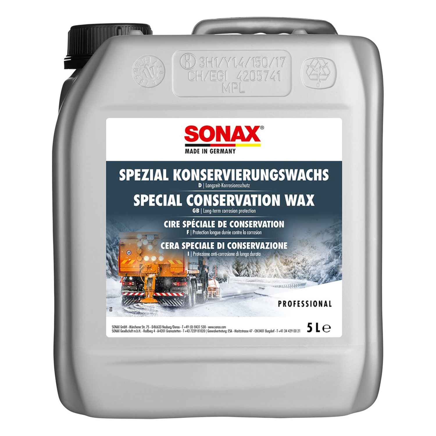 Sonax Spezial Konservierungs-Wachs 5 Liter Kanister - Car Care King