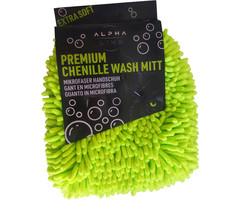 ALPHA LINE Chenille Mikrofaser Waschhandschuh