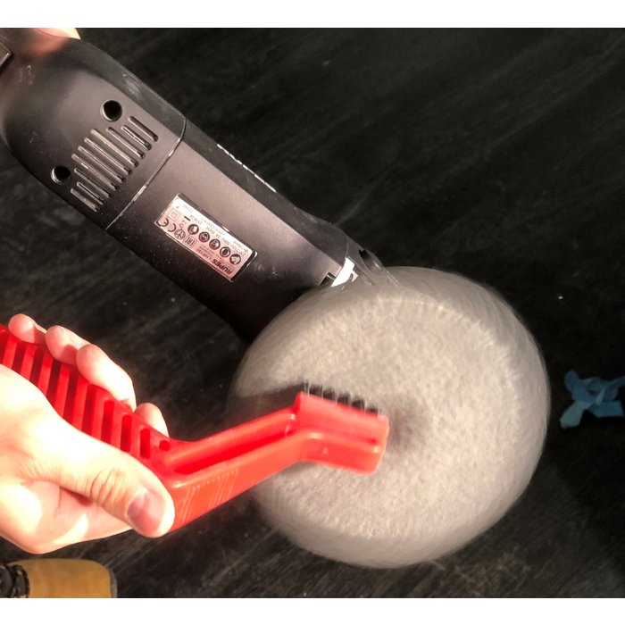 Nylonbürste & Schwammentferner Rot